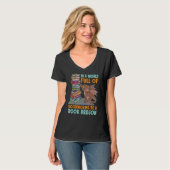 Koekworm Nerd Animal Book Dragon Librarian Readin T-shirt (Voorkant volledig)