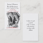 Koekworm Regelmatig Visitekaartje lezen (Voorkant / Achterkant)