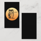 Koekworm wie Grammar Owl Visitekaartje (Voorkant / Achterkant)