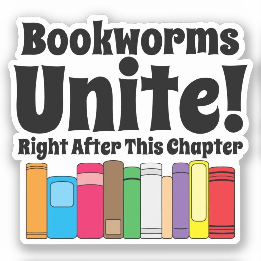 Koekwormen verenigen grappige prijsopgave sticker (Voorkant)