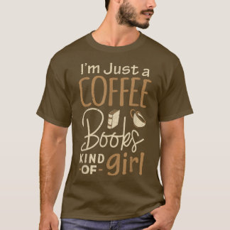 KoekwormIk ben gewoon een koffieboekje over vrouwe T-shirt
