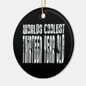 Koel 13e verjaardag werelds 13e verjaardag keramisch ornament (Links)