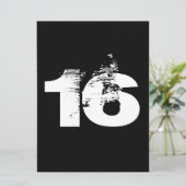 Koel 16e verjaardag kaart (Staand voorkant)