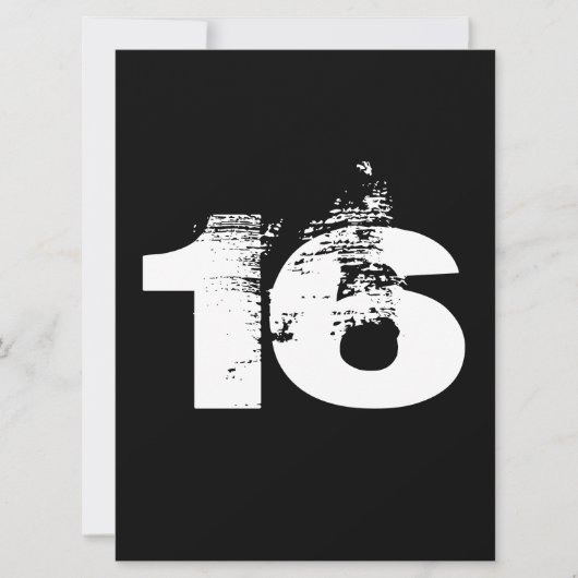 Koel 16e verjaardag kaart (Voorkant)