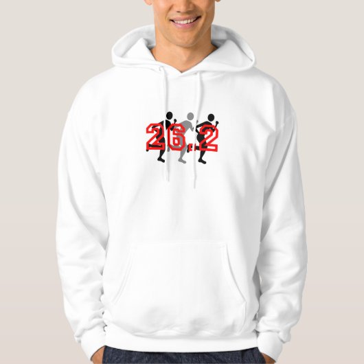 Koel 26.2 marathon hoodie (Voorkant)