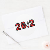 Koel 26.2 marathon ronde sticker (Envelop)