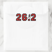 Koel 26.2 marathon ronde sticker (Tas)