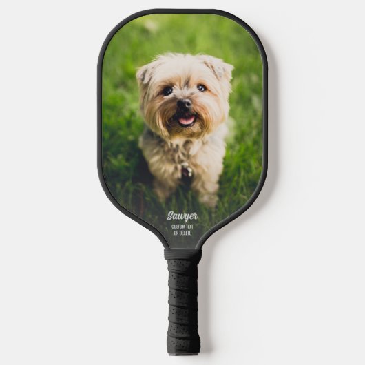 Koel 2 Grote foto's Uw aangepaste tekst Pickleball Paddle (Voorkant)