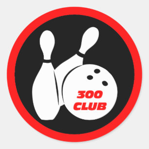 Koel 300 bowling ronde sticker