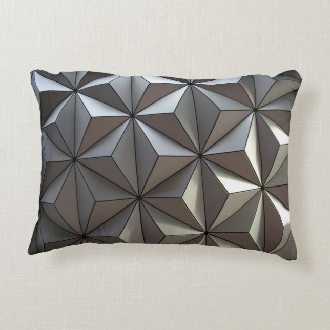Koel 3D grijze Pillow Decoratief Kussen (Achterkant)