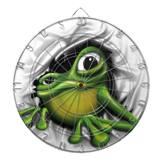 Koel 3d kikker dartbord (Voorkant)