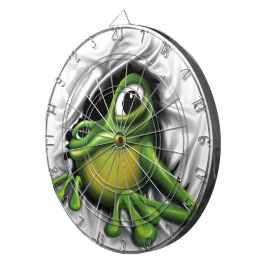 Koel 3d kikker dartbord (Voorkant Rechts)