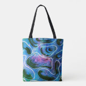Koel 3D Moderne Abstracte kleurrijke achtergrond Tote Bag (Achterkant)