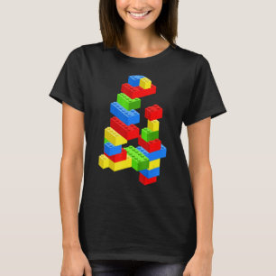 Koel 4e verjaardag bouwstenen 4 jaar oude jongen t-shirt