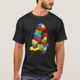 Koel 4e verjaardag bouwstenen 4 jaar oude jongen t-shirt