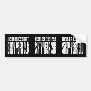 Koel 60 sterren werelds oudste zestigjarige bumpersticker
