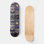 Koel 80s  casette skateboarddek persoonlijk skateboard (Voorkant)