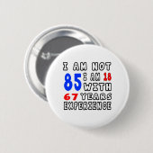 Koel 85 Design van de vogeldag Ronde Button 5,7 Cm (Voorkant /achterkant)