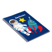 Koel Aangepaste astronaut Buitenruimte Kinder Notitieboek (Rechterzijde)