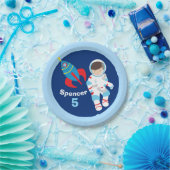 Koel Aangepaste astronaut Buitenruimte Kinderen va Papieren Bordje (Feest)