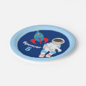 Koel Aangepaste astronaut Buitenruimte Kinderen va Papieren Bordje (Gekanteld)