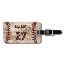 Koel Aangepaste Baseball Bagagelabels Jouw tekst