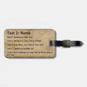 Koel Aangepaste  honkbal Bagagelabels (Achterkant horizontaal)