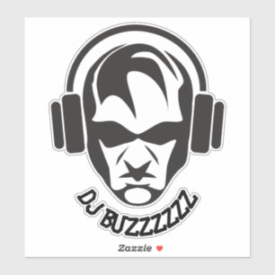 Koel aangepaste naam DJ sticker