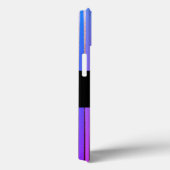 Koel Aangepaste Neon Glitter Paarse Stripes Case-Mate iPhone Case (Achterkant / Rechts)