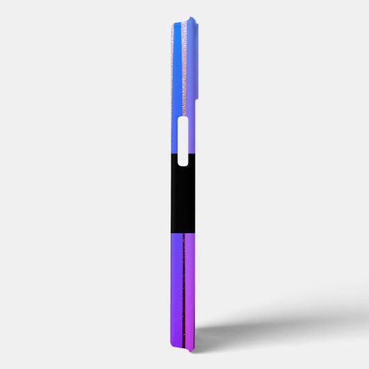 Koel Aangepaste Neon Glitter Paarse Stripes Case-Mate iPhone Case (Achterkant / Rechts)