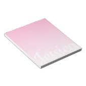 Koel aanpasbare roze verloop ombre uw script notitieblok (Schuin)