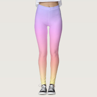 Koel abstract blauw meetkundig patroon leggings