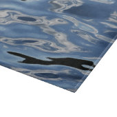 Koel abstract blauw patroon snijplank (Hoek)