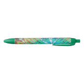 Koel Abstract Blauwgroen Groen Bruin Beach Batik T Zwarte Inkt Pen (Bodem)
