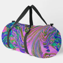 Koel Abstract Chartreuse en warmroze roovy Retro