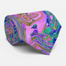 Koel Abstract Chartreuse en warmroze roovy Retro