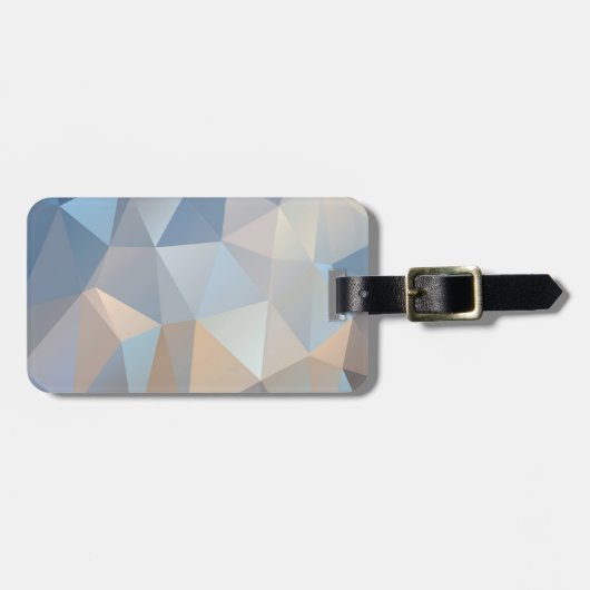 Koel Abstract driehoekspatroon Bagagelabel (Voorkant horizontaal)
