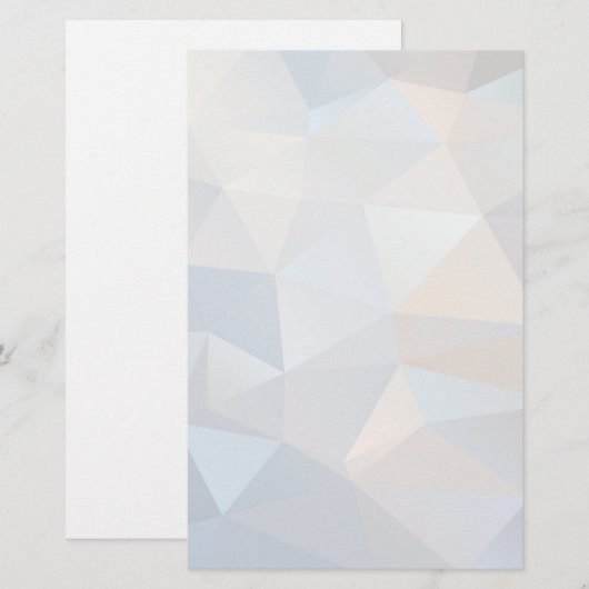 Koel Abstract driehoekspatroon Briefpapier (Voorkant / Achterkant)
