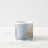Koel Abstract driehoekspatroon Espresso Kop (Voorkant)