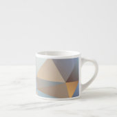 Koel Abstract driehoekspatroon Espresso Kop (Rechts)