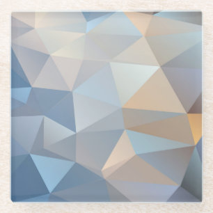 Koel Abstract driehoekspatroon Glazen Onderzetter