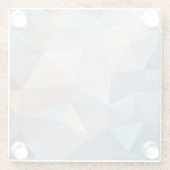 Koel Abstract driehoekspatroon Glazen Onderzetter (Achterkant)