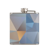 Koel Abstract driehoekspatroon Heupfles (Achterkant)