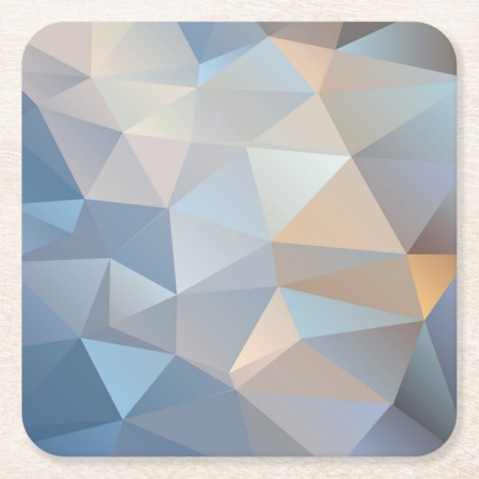Koel Abstract driehoekspatroon Kartonnen Onderzetters (Voorkant)