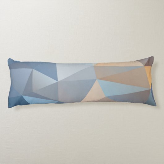 Koel Abstract driehoekspatroon Lichaamskussen (Achterkant)