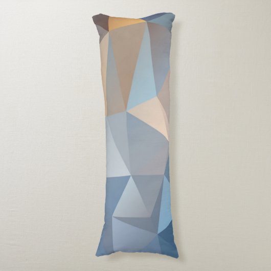 Koel Abstract driehoekspatroon Lichaamskussen (Voorkant Verticaal)