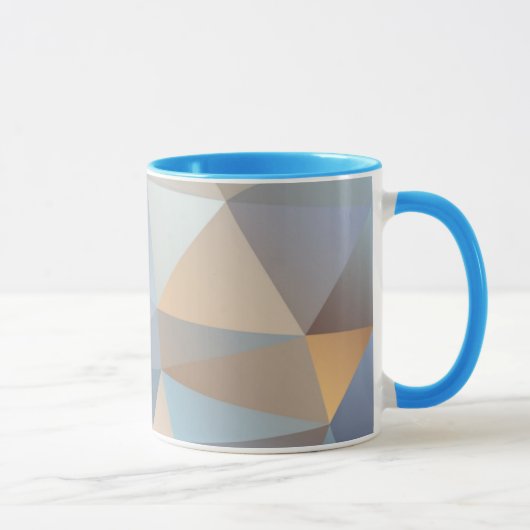 Koel Abstract driehoekspatroon Mok (Rechts)