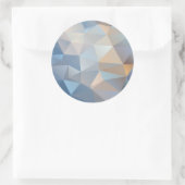 Koel Abstract driehoekspatroon Ronde Sticker (Tas)