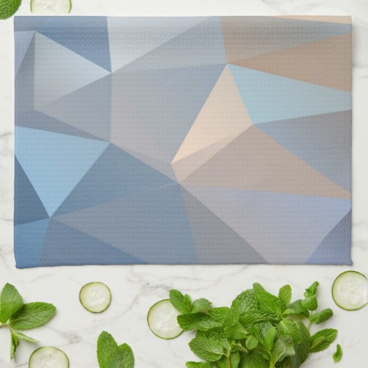 Koel Abstract driehoekspatroon Theedoek (Gevouwen)