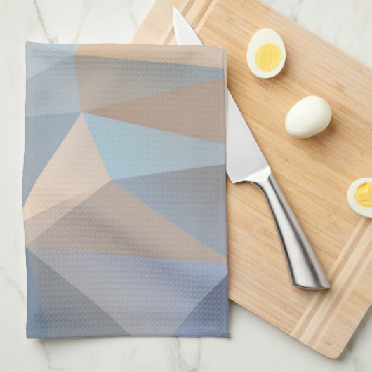 Koel Abstract driehoekspatroon Theedoek (Quarter Fold)